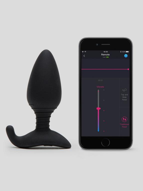 Lovense Hush App Controlled Rechargeable Vibrating Butt Plug 4 Inch